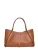 Luisa Vannini Brown Rundleer Tas
