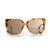 Gucci, Bruine oversized Havana zonnebril