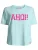 salzhaut Shirt ‘LEEV-AHOI’  aqua / cyclaam
