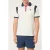 FILA Casoli Regular Blocked Polo Shirt Egret-black Iris
