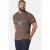 Jan Vanderstorm oversized T-shirt Plus Size – bruin