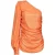 PINKO Birillo Blusa Georgette Lamina Brendy Melon