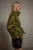 TRENDYOLMİLLA Dames Kaki Effen Lang Oversized Trenchcoats