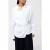 French Connection Auri Linen Clasp Shirt Linen White