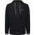 Men’s Boss Zone Stripe Detail Zip Up Hoodie in Black
