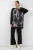 Oversized Abstract Print Crew Neck Tuniek & Broek Set