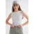 Babyblauwe Geribbelde Katoenen Tanktop