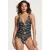 Shiwi Ladies Lara Swimsuit Jaipur Palm Black