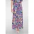 Geisha gebloemde maxi rok blauw