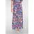 Geisha gebloemde maxi rok blauw
