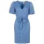 Freebird gebloemde korte jurk blauw