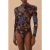 FARM Rio Embroidered Garden Brown Bodysuit