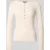 Zero Gebreid shirt met ronde hals en knooplijst