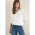 Cecil Dames Basic shirt met rimpels in Wit