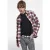 The Kooples Chemise Droite A Carreaux Poches Contrastees Red