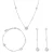 Orphelia ‘Milena’ Dames 925 Sterling Zilveren Set: Ketting + Armband + Oorbellen – Zilver SET-7379