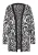 Mymo Vest Dames wol wit zwart
