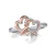 Orphelia Dames 925 Sterling Zilveren Ring – Zilver/Roze ZR-7250