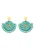 IZIA Oorbellen  aqua / goud