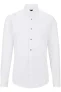 BOSS Slim Fit Gala shirt wit, Effen