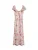 VERO MODA Jurk ‘VMIsabella’  taupe / groen / pink / offwhite