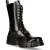 New Rock Boots Leren toren-bikerlaarzen met middelhoge kuit – M-WALL027N-C2