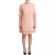 Dolce & Gabbana Dames Roze Rimpel Mouwen Viscose Sheath Jurk