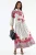 Bloemen Maxi Jurk met Hemdkraag en Knopen Sluiting