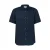s.Oliver regular casual overhemd met linnen donkerblauw