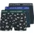 Jack & Jones Heren boxershorts trunks jactodd gebloemd 3-pack