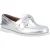 Sperry Authentic 2 Eye Dames Bootschoenen Van Zilver Leer