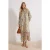 Trendyol Modest Dames Oranje Bloemen Maxi Lang Casual A-lijn Modest Jurken