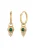 ELLI PREMIUM Oorbellen  goud / groen