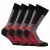 Rohner Basic Sportsokken  grijs / rood / zwart