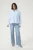 Overhemd met lang mouwen Loose fit Soft Chambray light blue