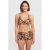 O’Neill voorgevormde halter bikinitop Grenada zwart/lichtroze