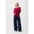 Catwalk Junkie Boatneck Rib Long Sleeve Red Fruit