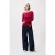 Catwalk Junkie Boatneck Rib Long Sleeve Red Fruit