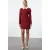TRENDYOLMİLLA Dames Bordeaux Effen Kort / Mini Lang Zakelijk Bodycon Jurken