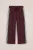 WE Fashion – Jongens loose fit joggingbroek met streep en embroidery – Bordeauxrood –