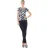 Top met korte mouwen en allover-print