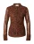 Fabienne Chapot Blouse ‘Kevis’  roestbruin / zwart