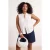 Trendyol Curve Dames Wit Effen Mouwloos Getailleerd Grote maten Blouses