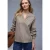 Street One Dames Blouse met ruches in Bruin