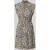 Zero Mini-jurk van zuivere viscose met all-over dierenprint