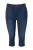 Ulla Popken Broek  blauw denim / groen / rood