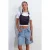 Getextureerde Crop Cami Blouse met Strikdetail