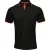 Premier Herencontrast Coolchecker Polo Shirt (Zwart/Oranje)