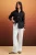 TRENDYOLMİLLA Dames Zwart Effen Lang Oversized Overhemden
