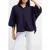 French Connection Rhodes Poplin Ss Popover Marine